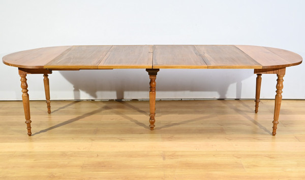 Modular table in cherry wood, Louis Philippe style - 2nd half 19th century