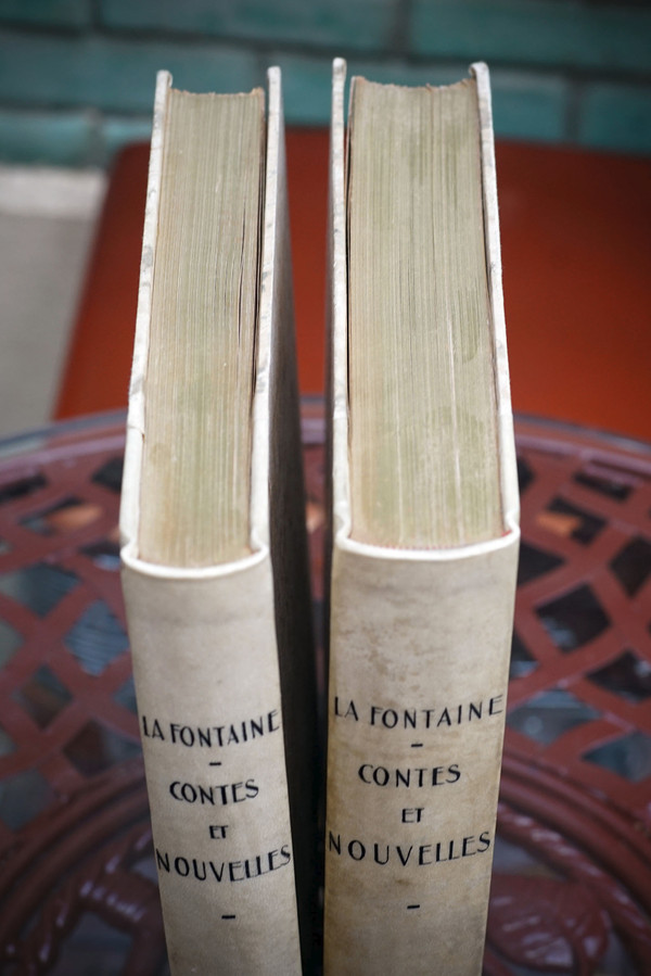 Curiosa - Jean de LA FONTAINE, CONTES ET NOUVELLES , 2 livres. 1940