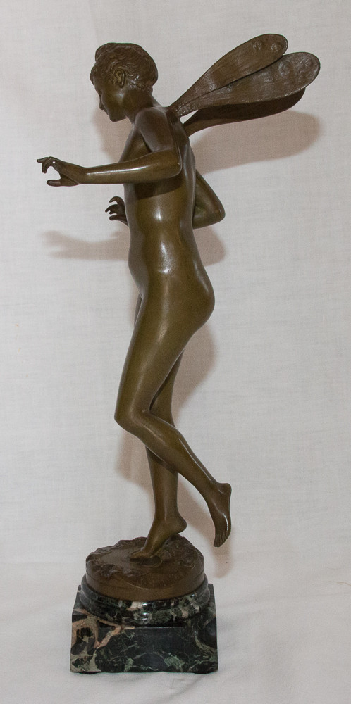 Nymphe Aus Bronze Signiert J Garnier 1853 - 1910