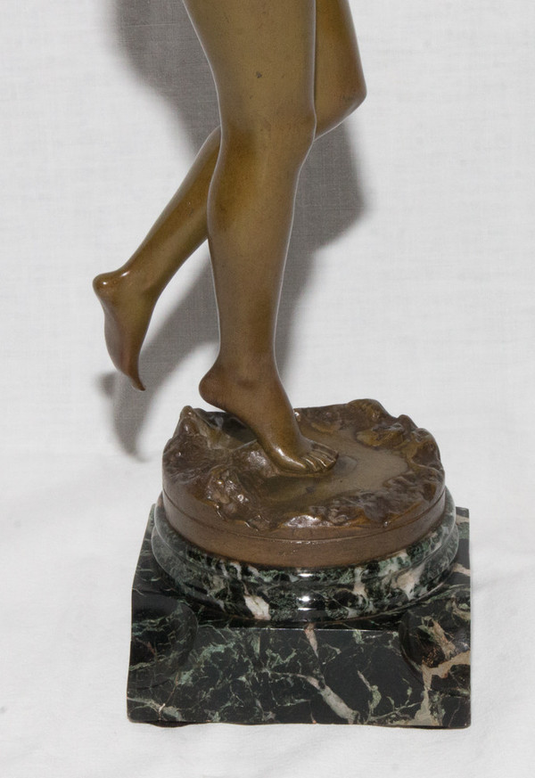 Nymphe Aus Bronze Signiert J Garnier 1853 - 1910