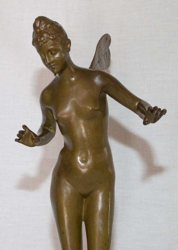 Nymphe Aus Bronze Signiert J Garnier 1853 - 1910