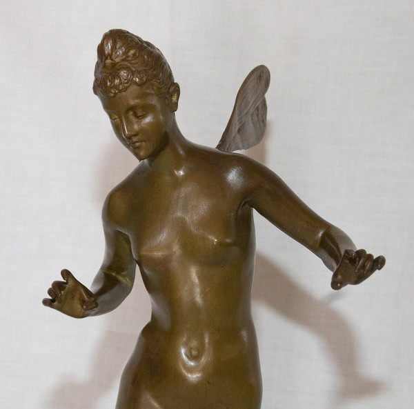 Nymphe Aus Bronze Signiert J Garnier 1853 - 1910