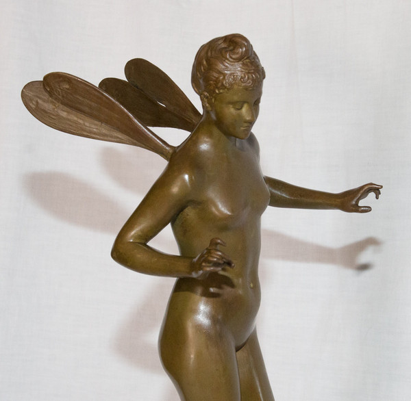 Nymphe Aus Bronze Signiert J Garnier 1853 - 1910