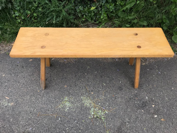 Pair of solid pine benches.