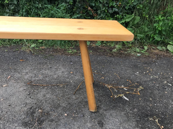 Pair of solid pine benches.