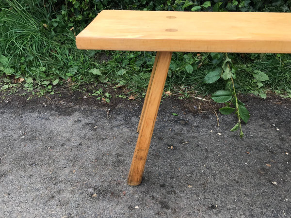 Pair of solid pine benches.