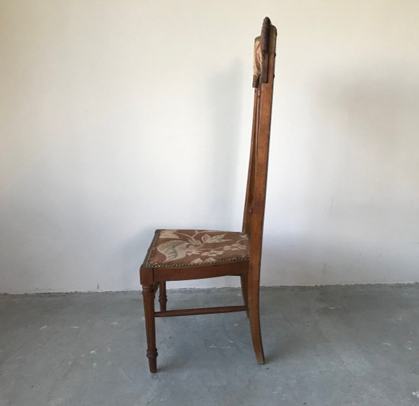 Nanny chair, Arts and Crafts style, early 20th century.