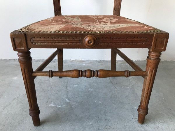 Nanny chair, Arts and Crafts style, early 20th century.