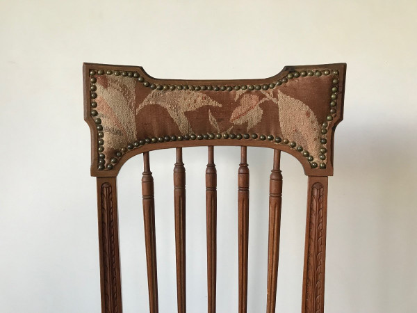 Nanny chair, Arts and Crafts style, early 20th century.