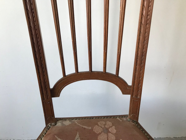 Nanny chair, Arts and Crafts style, early 20th century.