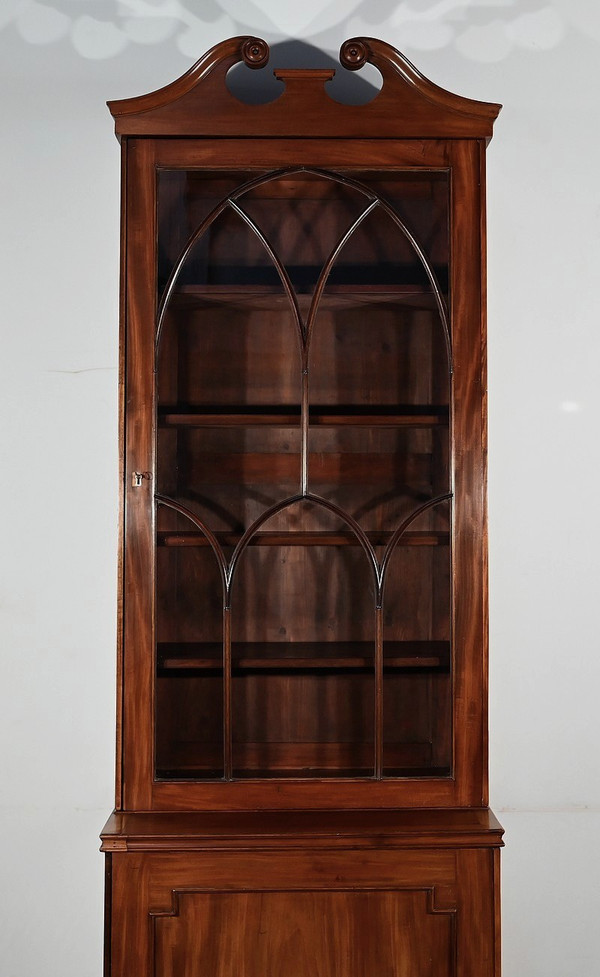 Narrow Two-body Mahogany Bookcase, England, Georgian period – 1st half of the 19th century