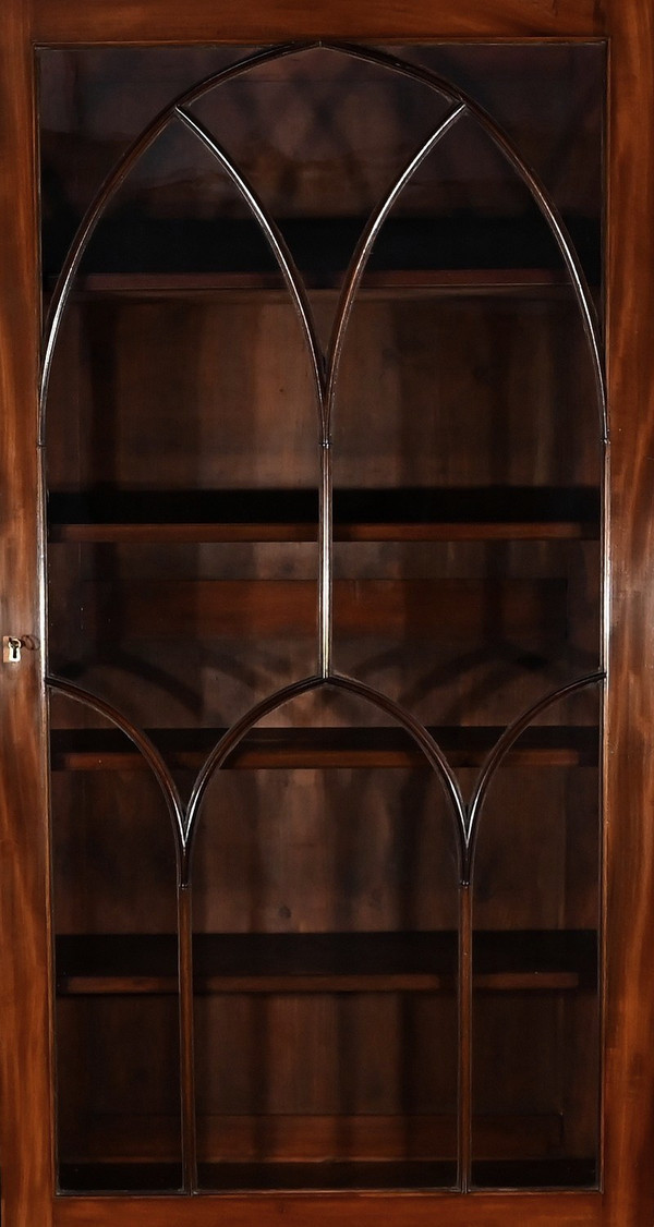 Narrow Two-body Mahogany Bookcase, England, Georgian period – 1st half of the 19th century