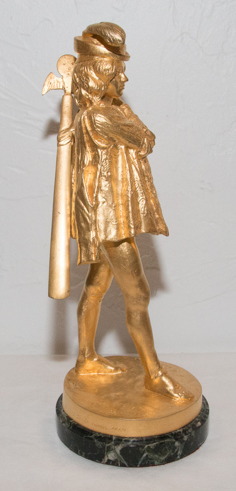 Minstrel In Gilt Bronze E Frémiet 1824-1910