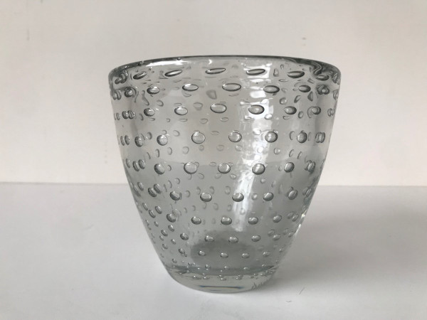 Daum Nancy France, bubble vase, circa 1930.