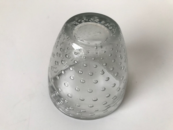 Daum Nancy France, bubble vase, circa 1930.