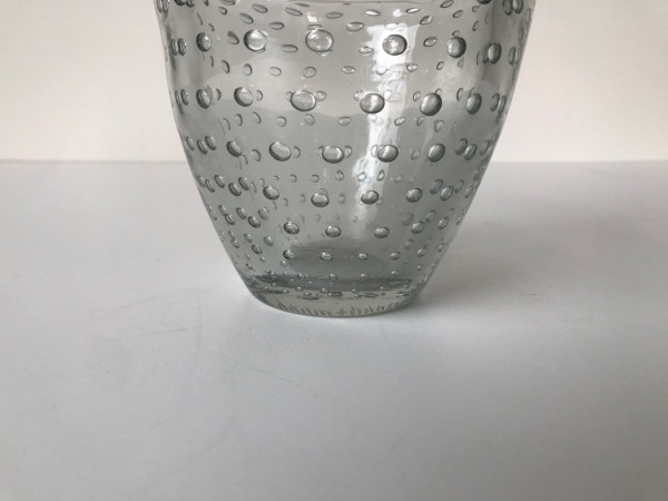 Daum Nancy France, bubble vase, circa 1930.