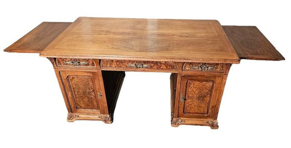 Majorelle Art Nouveau Desk “With Pine Cones”