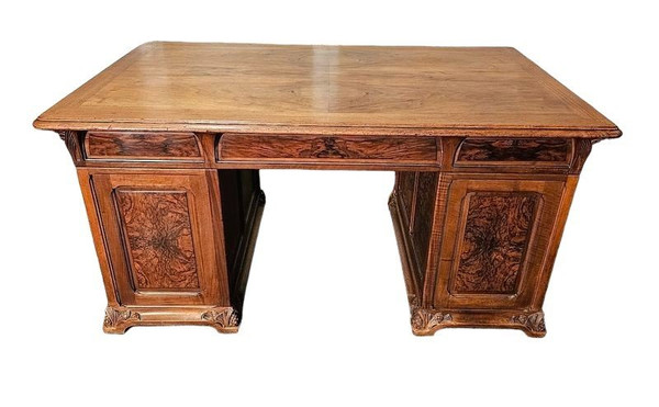 Majorelle Art Nouveau Desk “With Pine Cones”