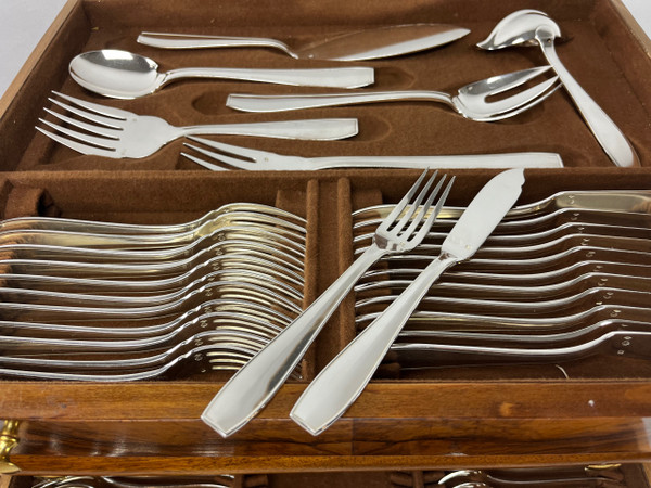 Christofle cutlery model Atlas 145 pieces Silver