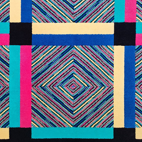 1990s Gorgeous Woolen Rug by Ottavio Missoni. Made in Italy