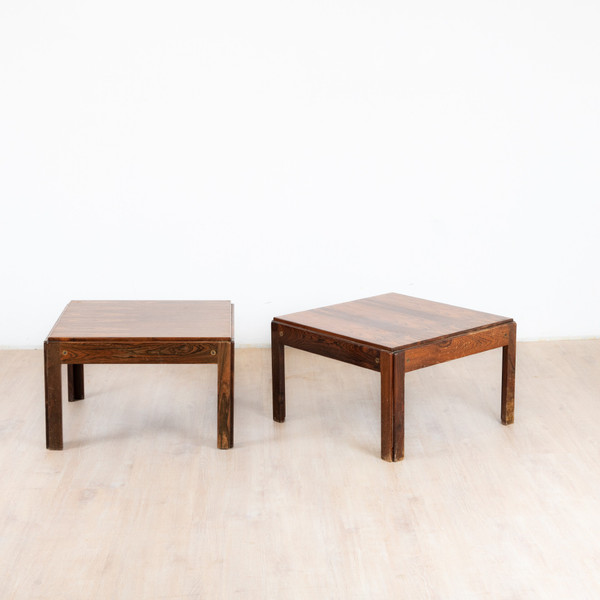 Pair of CFC Silkeborg rosewood bedside tables, Denmark, 1970s