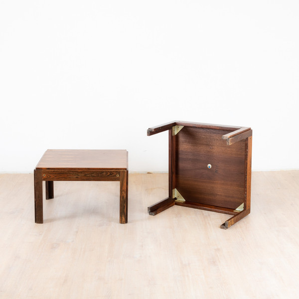 Pair of CFC Silkeborg rosewood bedside tables, Denmark, 1970s