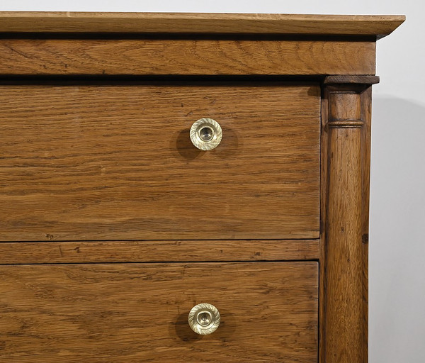 Small Oak Property Chest of Drawers, Empire Period – Early 19th Century