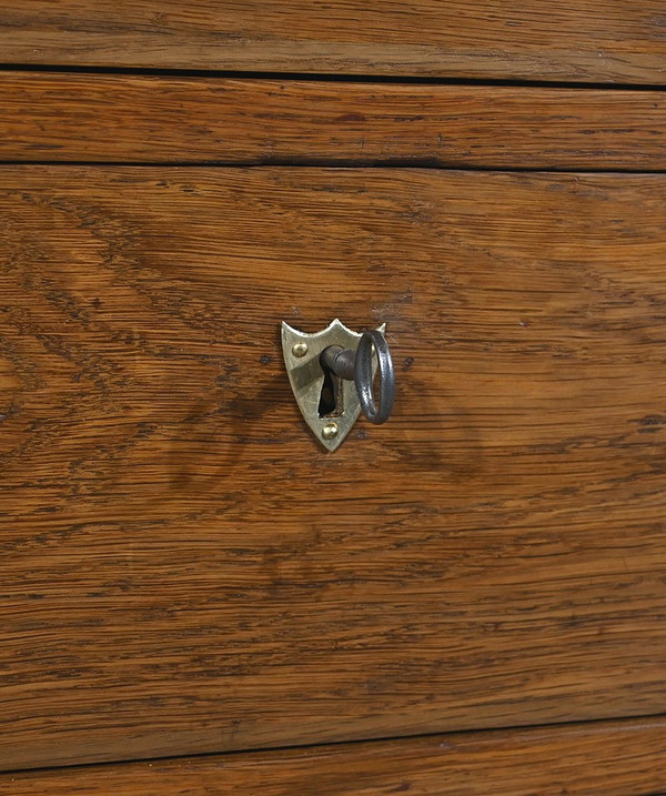 Small Oak Property Chest of Drawers, Empire Period – Early 19th Century