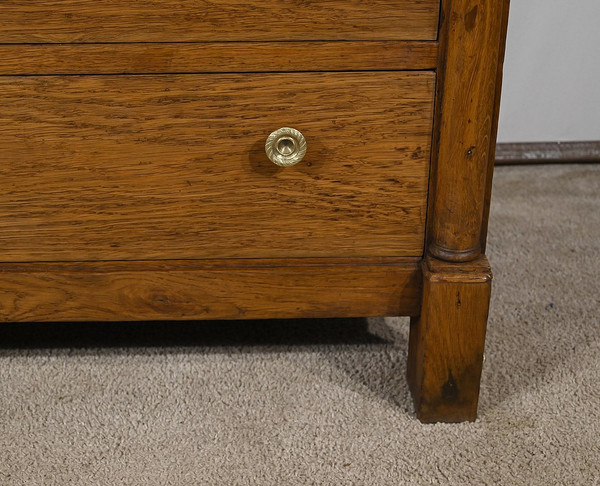 Small Oak Property Chest of Drawers, Empire Period – Early 19th Century