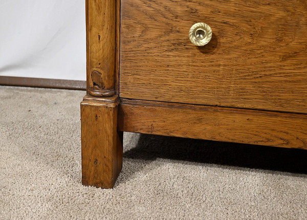 Small Oak Property Chest of Drawers, Empire Period – Early 19th Century