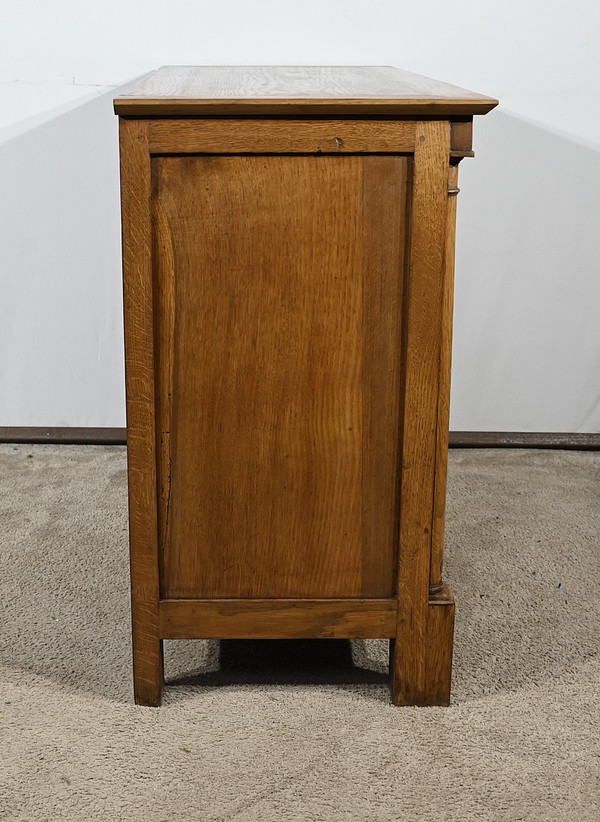 Small Oak Property Chest of Drawers, Empire Period – Early 19th Century