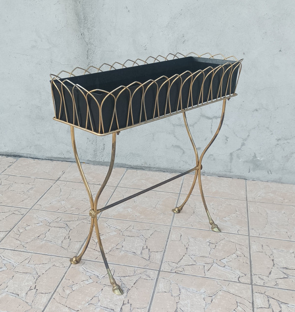 Brass planter in the style of Maison Jansen 1960