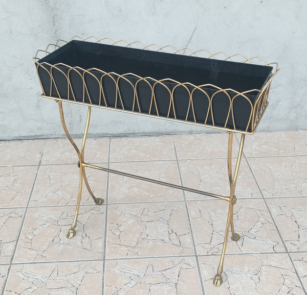 Brass planter in the style of Maison Jansen 1960