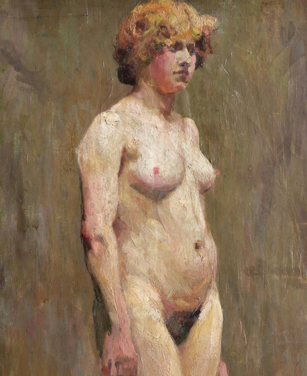 Charles TCHERNIAWSKY, Nude model in the workshop