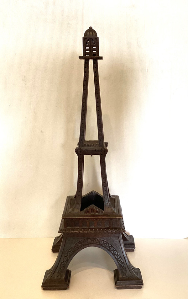 Eiffel Tower in carved wood