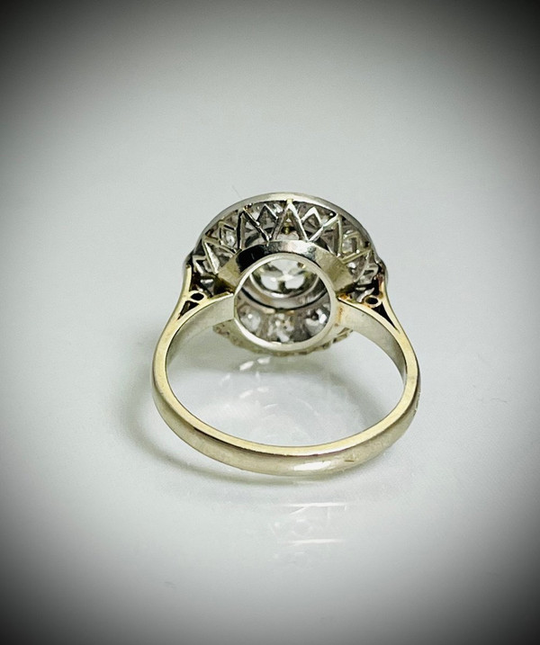 Art-deco Diamond Marguerite Ring