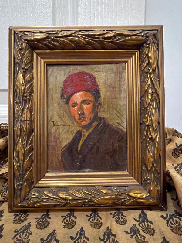 PORTRAIT OF A SOLDIER IN UNIFORM. XXTH - Militaria portrait. Zouave, colonial troop.