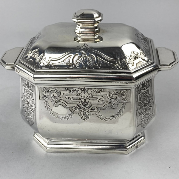 Silver tea service signed Tétard & Frères