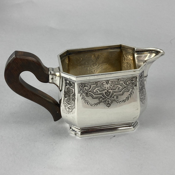 Silver tea service signed Tétard & Frères