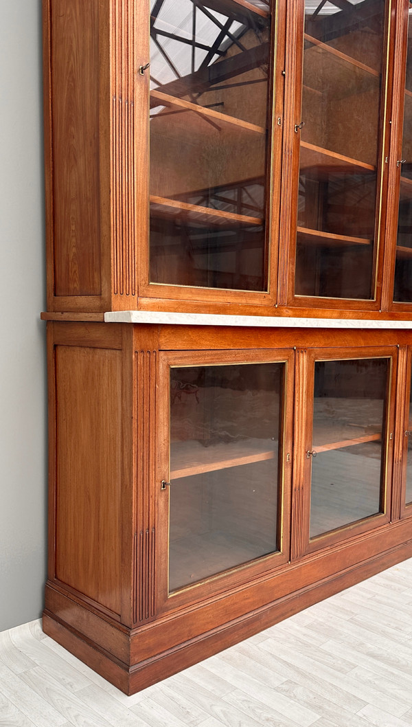 Important Louis XVI Period Mahogany Chateau Bookcase circa 1780