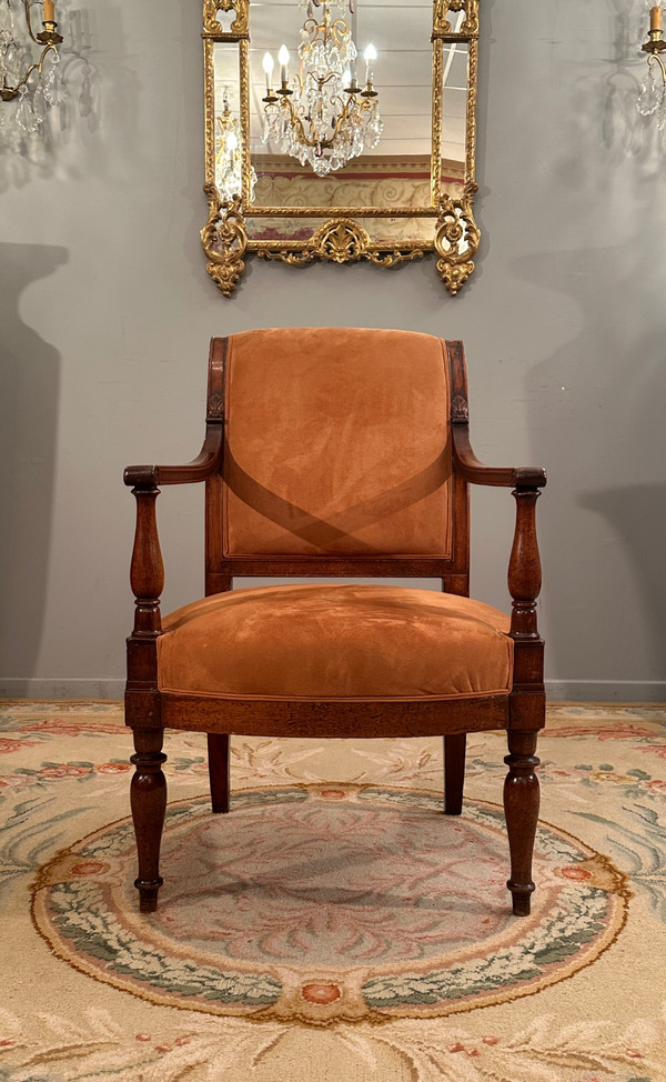 Jacob Frères Provenance Royal, Fauteuil à l'Etrusque En Mahjou Palais Des Tuileries d'Epoque Directo