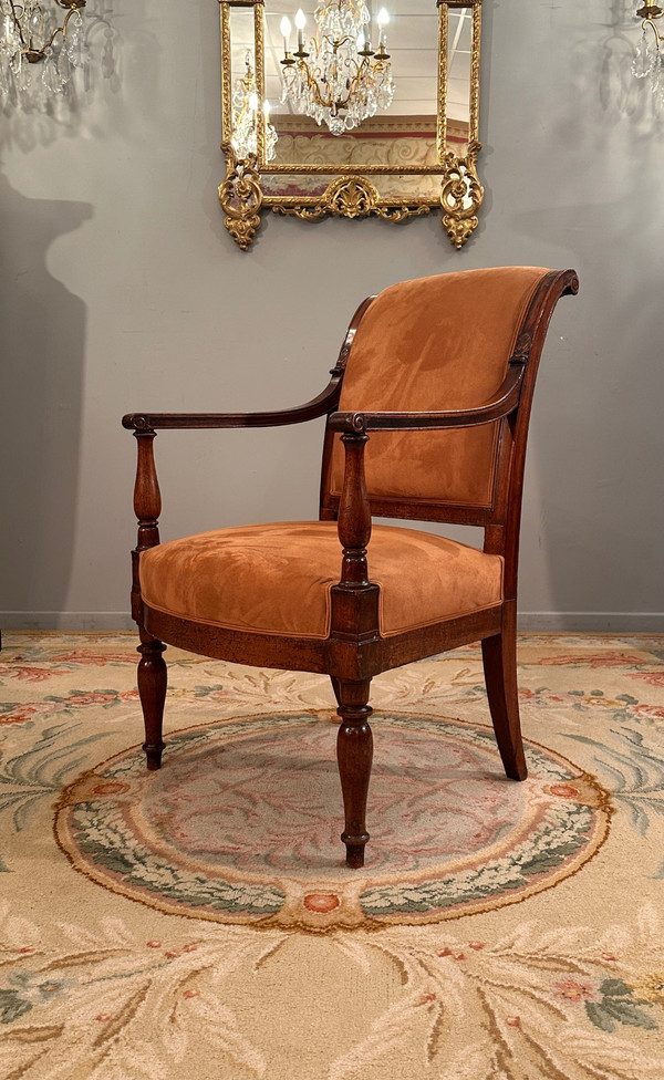 Jacob Frères Provenance Royal, Fauteuil à l'Etrusque En Mahjou Palais Des Tuileries d'Epoque Directo