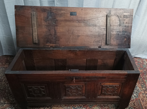 19th century Louis XIV oak chest