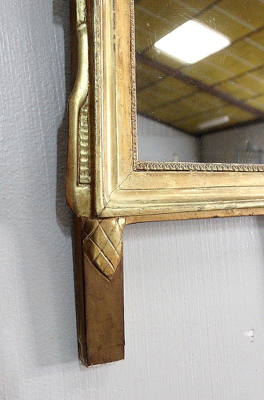  Petit Miroir en Bois Doré, style Louis XVI - Début XXe 