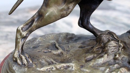  Bronzo di un cane Braque, di P.J Mêne - Metà del XIX secolo