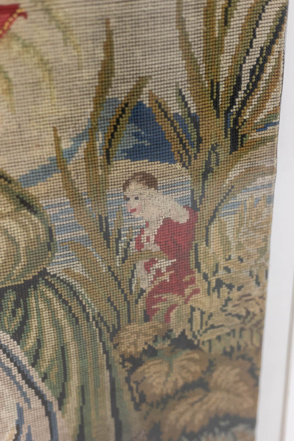 Orientalist style petit point tapestry. Circa 1880.