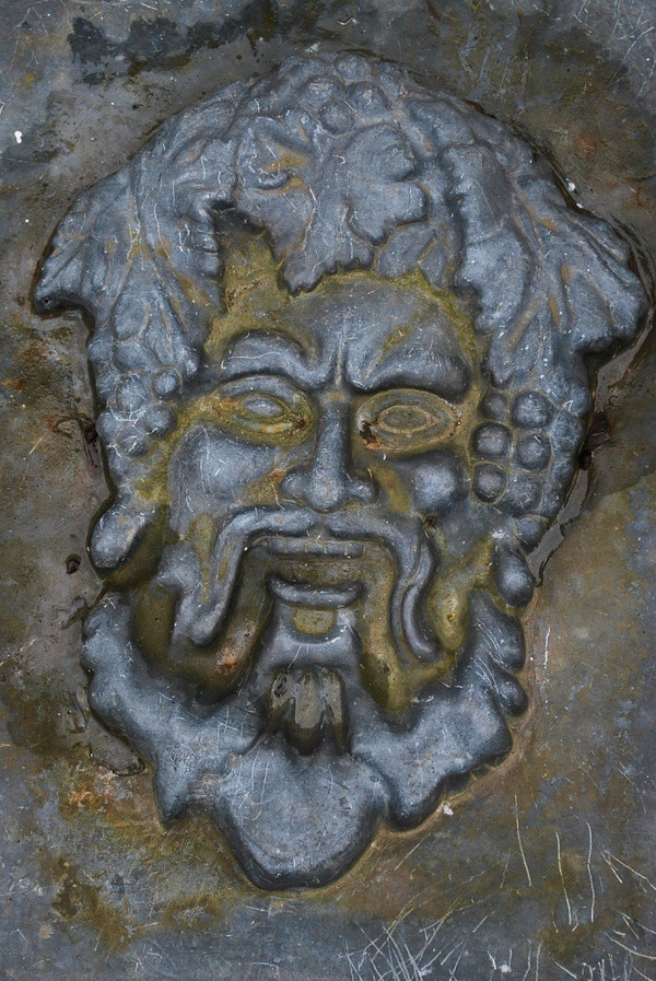 Masque De Bacchus En Plomb