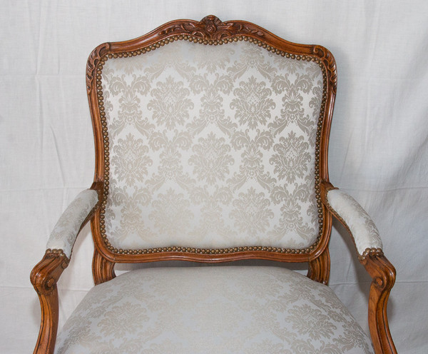 Flat-back armchair Stamped Louis XV period