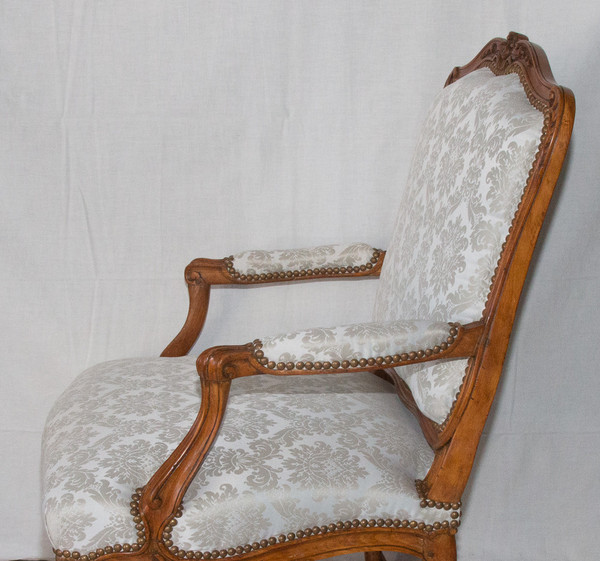 Flat-back armchair Stamped Louis XV period