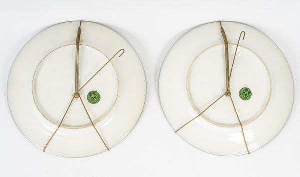 A pair of Limoge porcelain plates, early 20th century